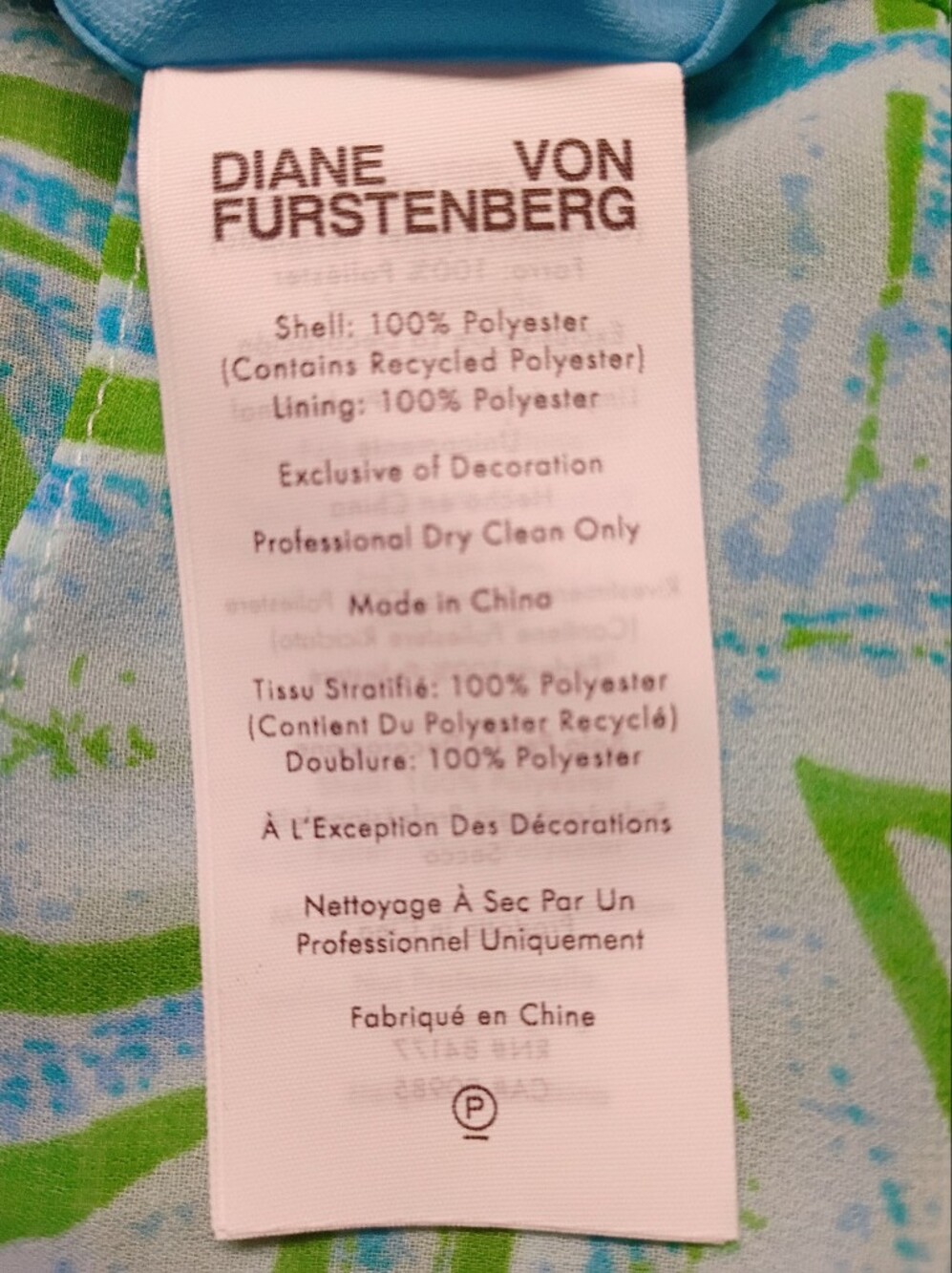 DVF  Diane Von Furstenburg Size 4 Green Palm Print Chiffon Maxi "Menon" Spring26 - Picture 13 of 15